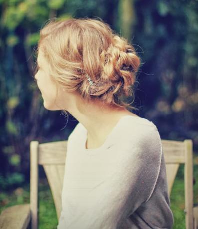 casual curly updo