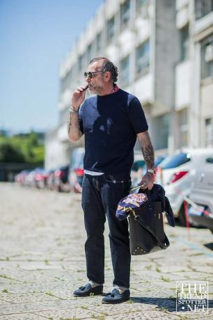 Milánói férfi ruházat utcai stílusú tavaszi nyár 2017