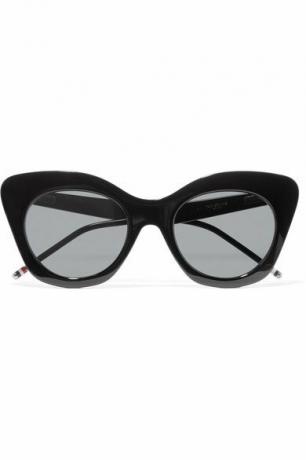 Acetátové zrkadlové slnečné okuliare Thom Browne Cat Eye