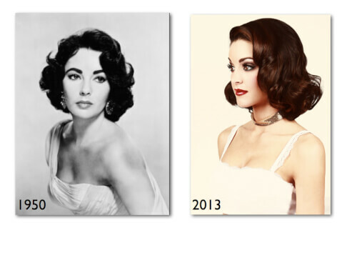 Vintage Soft Curls Elizabeth Taylor