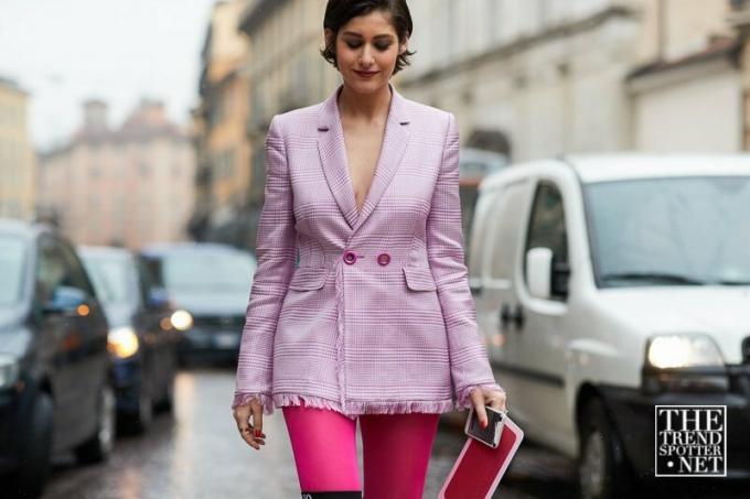 Седмица на модата в Милано Aw 2018 Street Style жени 73
