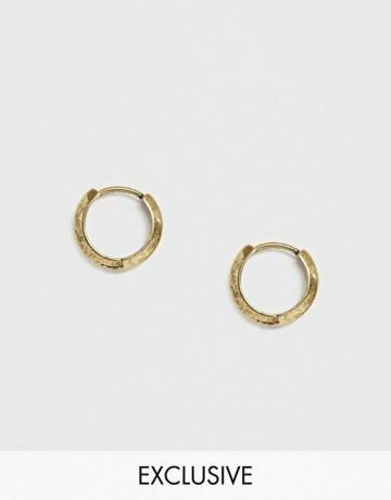 Ανακτημένα Vintage εμπνευσμένα σκουλαρίκια στεφάνες σε αποκλεισμένο χρυσό τόνο αποκλειστικά στην Asos