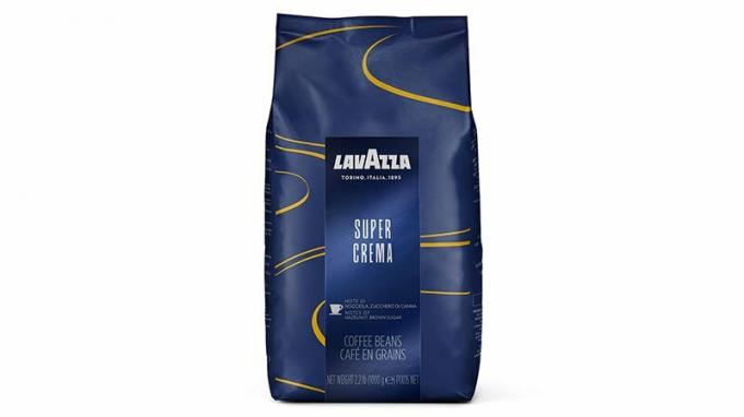 Lavazza Super Crema กาแฟผสมถั่วทั้งหมด