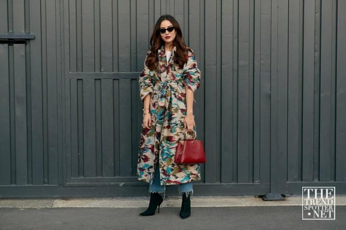 Milan Moda Haftası Aw 2018 Sokak Stili Kadın 131
