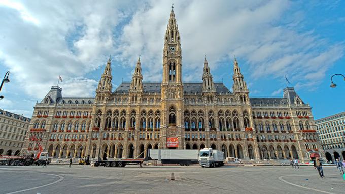 Rathaus Miesta na návštevu vo Viedni