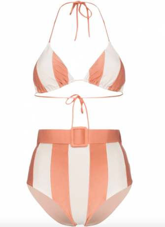 Adriana Degreasporto Pruhovaná Pásová Bikini Set