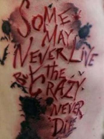 Joker citát tetovanie