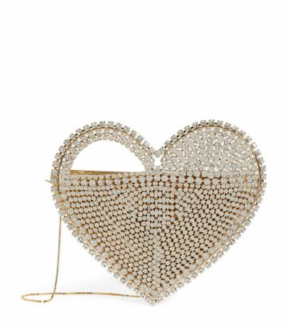 Kryształowa zdobiona torebka w kształcie serca Regina
