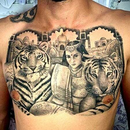 Tetovanie na portrét tigra