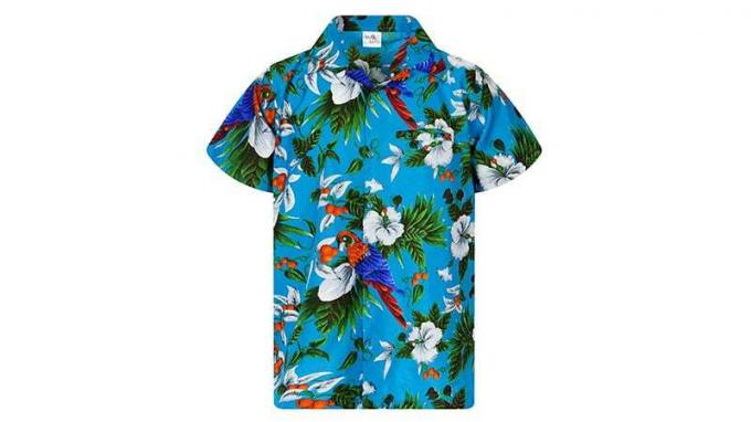 Гавайська сорочка короля Камеха з вишневим папугою
