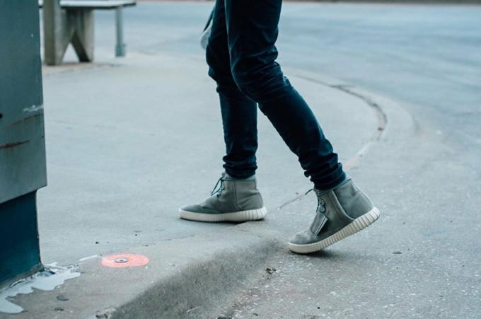material de tendencia de estilo callejero de zapatillas de deporte para hombre