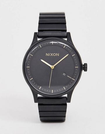 매트 블랙의 Nixon A1160 스테이션 팔찌 시계