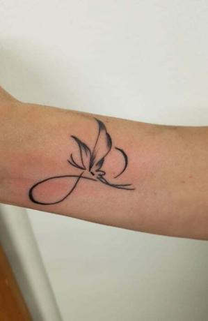 Infinity Butterfly Tattoo 1