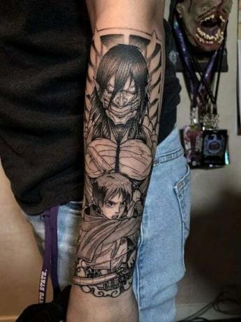 Anime Tetování Attack On Titan