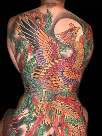 Japonské tetování Phoenix 